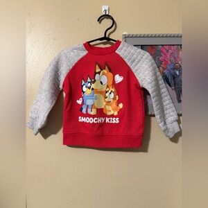 Bluey Valentines Smoochy Kiss Sweater